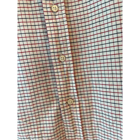 Ralph Lauren Classic Fit Red & Blue Checkered Button-Down Shirt 14.5/33 Mens Cot - Picture 7 of 9